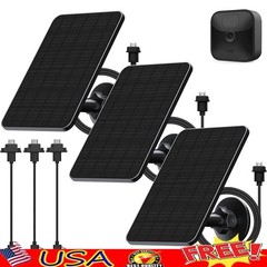 4W Solar Panel Charger Blink Outdoor Cameras 3 Pack Waterproof Efficient New