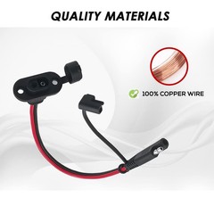 2 PCS SAE Sidewall Port, Weatherproof SAE Socket Solar Sidewall Connector, SAE