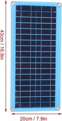 Monocrystalline solar panel solar heater, 30W adjustable solar space heater