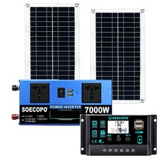 7000W Solar Energy Kit | Complete Off-Grid Solution (12V/24V DC to 110V/220V AC)