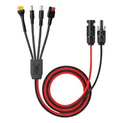 High Current 13A Solar Panel Charging Cable With DC7909 DC5521 XT60 Connectors