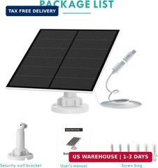 5W Solar Panel for Security Camera Outdoor, 5V USB Solar Panel Charger Compatibl