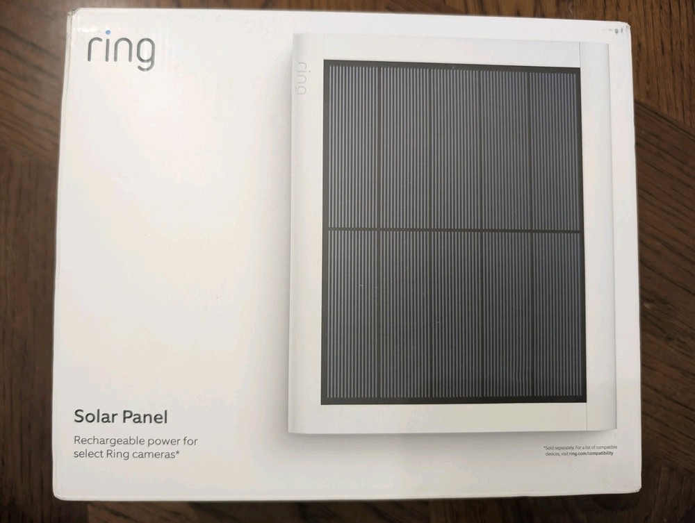Ring 4W 2nd Generation Solar Panel for Select Ring Security Cameras White Sealed