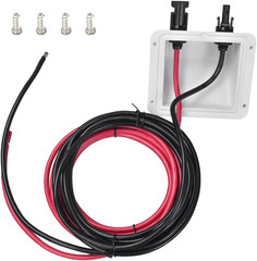 Solar Cable Entry Gland,10Ft Solar Extension Cable with MC4 Connector 10AWG UV R