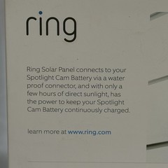 NEW Ring Solar Panel for Ring Spotlight Cam Battery Camera NIB