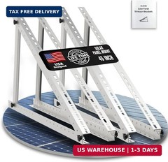 Solar Panel Mount Brackets, 2 Sets 45 inch with Foldable Tilt Legs, Suitable for