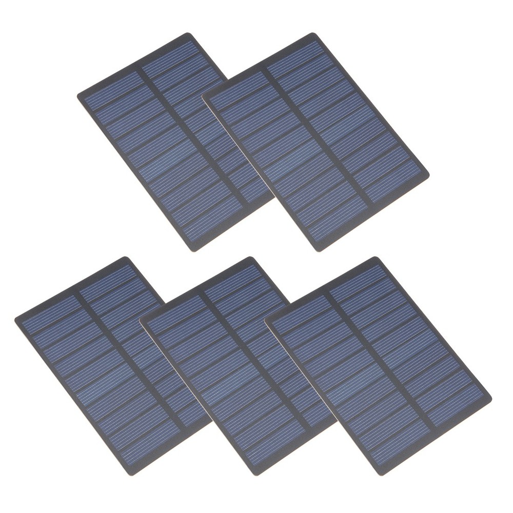 5Pcs 1.3W 5V Micro Solar Panel Module DIY Polysilicon for Phone Toys Charger