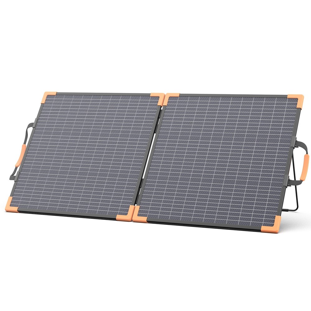 MHPOWOS 100W 200W Bifacial Foldable Solar Panel for Anker Jackery Power Station