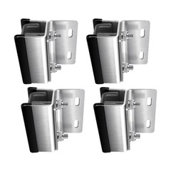 Pack of 4 Steel Solar Mounting Brackets for Roof Box Secure Fastening Marine Use