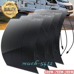 400W 200W Solar Panel Mono N-Type Cell Power Charger Home Boat Off-Grid Battery