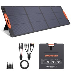 N-Type 16BB 220W Portable Solar Panel for EF/Jackery/Bluetti/Anker Power Stat…