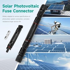 15A 1000V Solar Fuse IP67 Solar Fuse Holder Inline 2 Pieces PV Panel Fuse4703