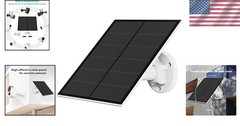 Waterproof 5W Solar Panel with Adjustable Mount for Rechargeable Cameras