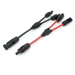 2PCS Solar Y Branch Connector Cable 30A 1000V PV Panel Parallel Adapter