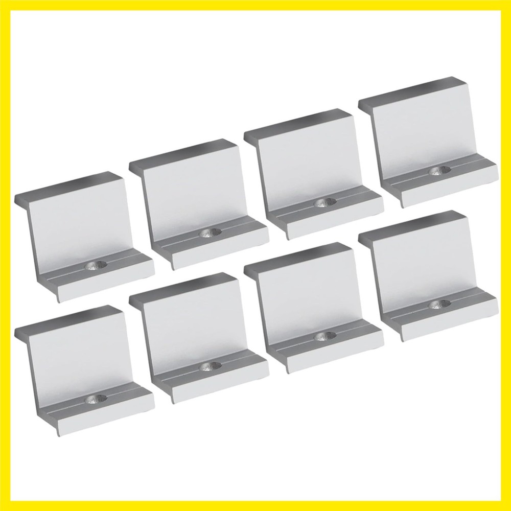10 Pcs Aluminum Solar Panel End Clamps Mounting Hardware Kit PV Module Frame …