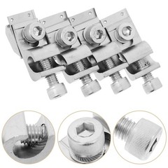 4Pcs Aluminum Solar Panel Mount Grounding Lug Clips for Home Roof Carports