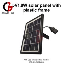 5V 1.8W 360mA Solar Panel with USB female for USB charging small desk lamp bulb