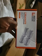 RICH SOLAR RS-ZB4C Z-Brackets | Mounting Hardware Z-Brackets with Screws