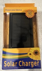 High Capacity Black Solar Charger Protector Installed Power Source Solar