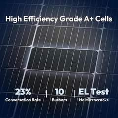 High-Performance 200W Solar Panels 2x100W 23% Monocrystalline PV Module Charger