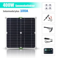 400 Watts Solar Panel Kit Battery Charger w/ 100A 12V Controller Caravan Boat