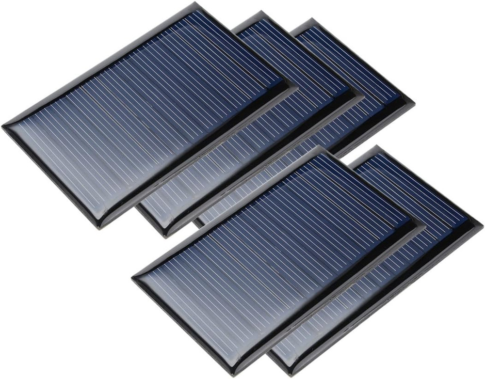 ® 5Pcs 6V 60Ma Poly Mini Solar Cell Panel Module DIY for Light Toys Charger 72Mm