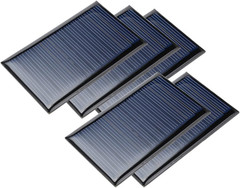® 5Pcs 6V 60Ma Poly Mini Solar Cell Panel Module DIY for Light Toys Charger 72Mm
