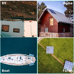 150 Watt 12Volt Solar Panel Kit for RV Home Boat Off-Grid System 150W solar kit