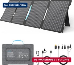 60W Portable Solar Panels Chargers with USB-C, USB-A and DC Outputs Foldable IP6