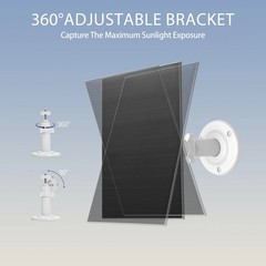 8W USB-C Solar Panel for Security Cameras, IP65 Waterproof Outdoor Solar Pane…