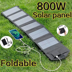 6-Fold 800W Foldable Solar Panel 20W/H Portable Solar Panels Charger USB 5V DC
