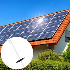 200-Pack Stainless Steel Solar Panel Guard Clips with Self-Locking Washers and J