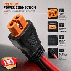 vgoviwin XT60i to O Ring Cable 10AWG 2FT Fuse