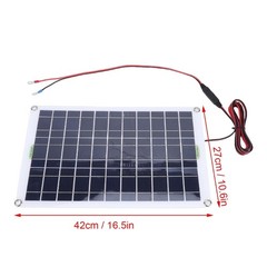 50W Solar Arrangement Suitable for Automotive Motorbike and Marine Applications