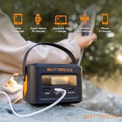 120W Portable Power Station, 99.2Wh, USB-C 100W, Solar Generator for Camping, RV