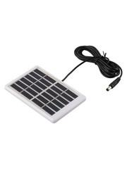 5W 6V Portable Solar Panel with Plastic Frame 84x130x10mm White Black Design
