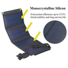 20W Foldable Solar Panel Kit Bank Pack Waterproof for Outdoor Camping Hiking