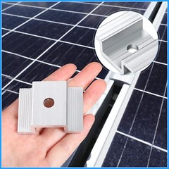12 Pack Solar Panel Mid Clamps 1.06 Inch Solar Panel Bracket Aluminium M