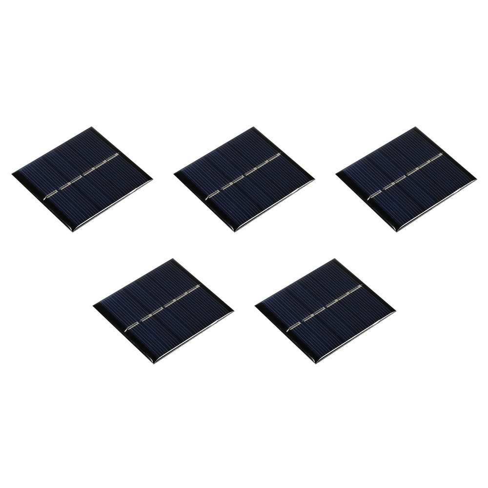 Mini Solar Panel Cell 3V 150mA 0.45W 60mm x 55mm for DIY Project Pack of 5