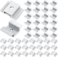 48 Pack Solar Panel Mid Clamps Brackets for Solar Panel Mounting Accessories