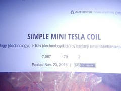 MINI TESLA COIL build it yourself kit SUPER COOL TOY