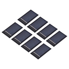 8Pcs 2V 0.09W 45mA Mini Polycrystalline Solar Panel 1.7×1″/44x26mm