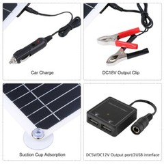 200W Solar Panel Kit 100A 12V battery Charger Controller Caravan Boat RV Outdoor