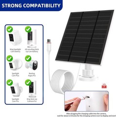 Waterproof Solar Panel Charger – Ring Cam
