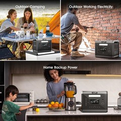 SolarPlay Q2501 2400W Power Station Generator Back-up With 200W Solar Panel