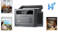 Power Station Portable 288Wh LiFePO4 Battery 350W Surge Lightweight Camping