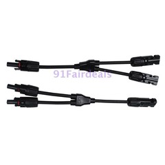 M/F Solar Panel Y Branch PV Connector Adapter Cable Connectors Extension
