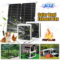Simple Install 20W Solar Panel Fan Kit for Optimal Air Circulation Outdoors