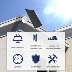 Solar Panel for Blink , 5W Solar Panel Charger IP65 Weatherproof with Blink O…