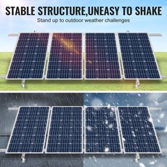 Solar Panel Mounting Brackets, 30°-60° Adjustable Multi-Pieces Solar Panel Brack